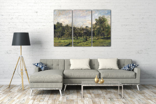 Leinwandbild Charles Francois Daubigny - Orchard