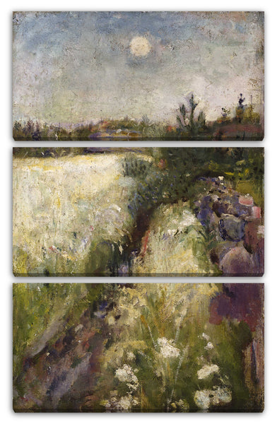 Leinwandbild Charles Francois Daubigny - Flowery Meadow at Veierland