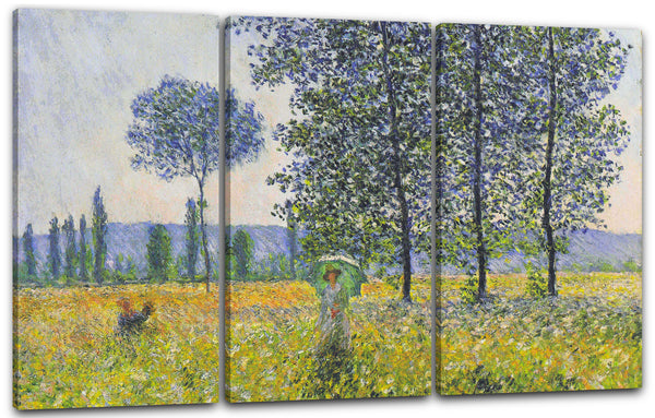Leinwandbild Claude Monet - Pappeln im Sonnenlicht