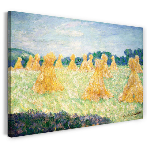Leinwandbild Claude Monet - Die jungen Damen von Giverny (Sonneneffekt)