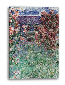 Leinwandbild Claude Monet - Das Haus in den Rosen