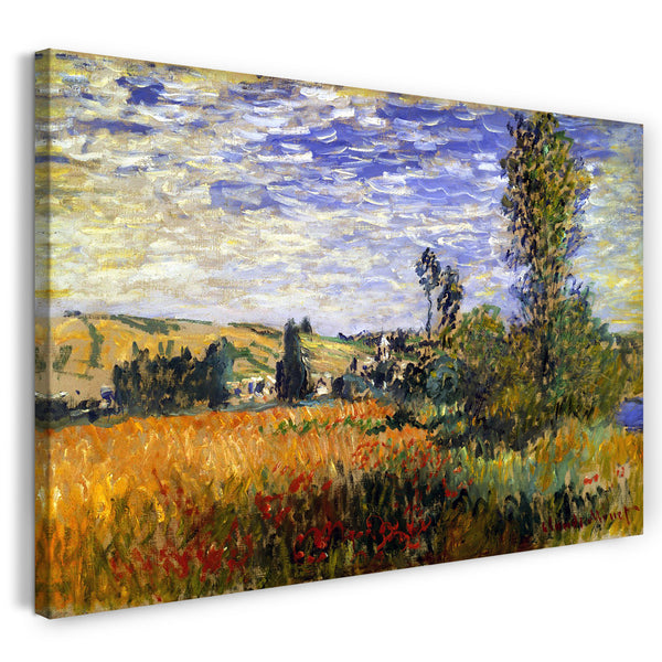 Leinwandbild Claude Monet - Weg durch die Mohnfelder, Ile Saint-Martin
