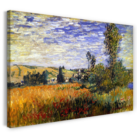 Leinwandbild Claude Monet - Weg durch die Mohnfelder, Ile Saint-Martin