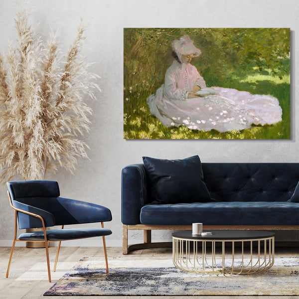 Leinwandbild Claude Monet - Frühlingszeit