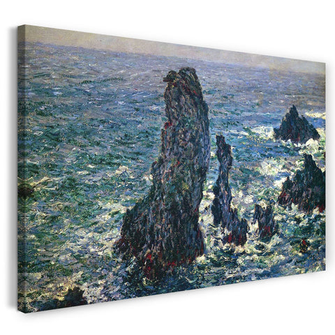 Leinwandbild Claude Monet - Felsen bei Belle-Ile