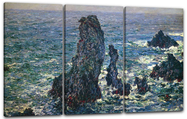Leinwandbild Claude Monet - Felsen bei Belle-Ile