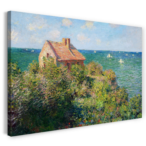 Leinwandbild Claude Monet - Fischer-Häuschen in Varengeville