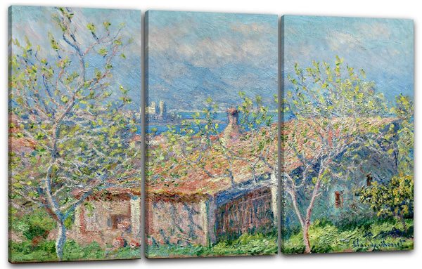 Leinwandbild Claude Monet - Gärtner-Häuschen in Antibes