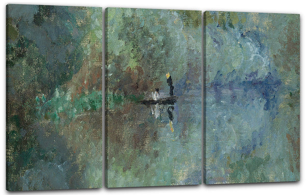 Leinwandbild Claude Monet - Saules au Bord de lYerres