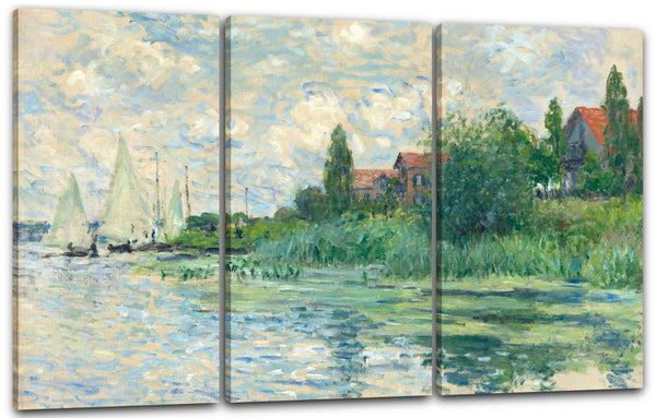Leinwandbild Claude Monet - Les bords de la seine au petit gennevilliers