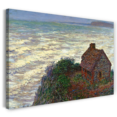 Leinwandbild Claude Monet - Hütte des Zollwärters