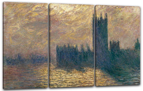 Leinwandbild Claude Monet - Das Parlament von London