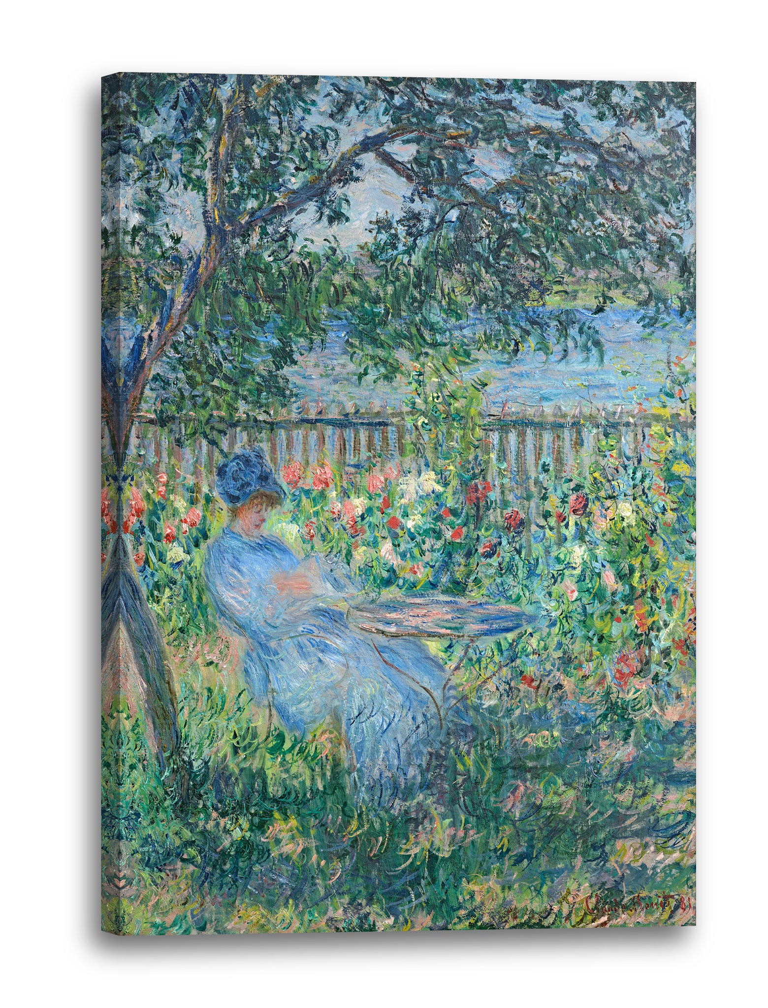 Leinwandbild Claude Monet - Terrasse in Vetheuil