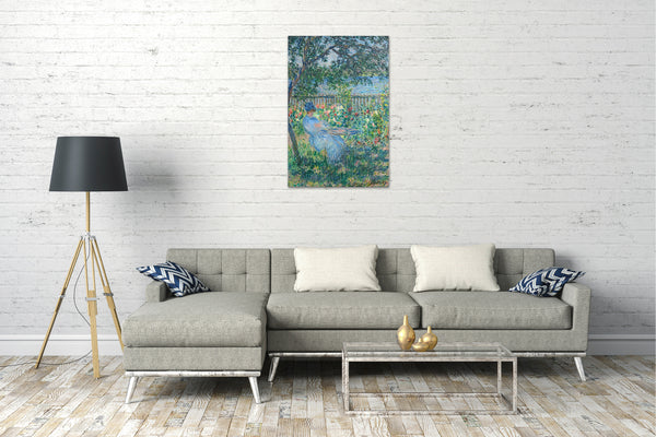 Leinwandbild Claude Monet - Terrasse in Vetheuil