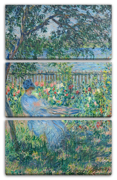 Leinwandbild Claude Monet - Terrasse in Vetheuil