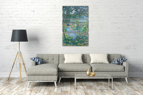 Leinwandbild Claude Monet - Terrasse in Vetheuil