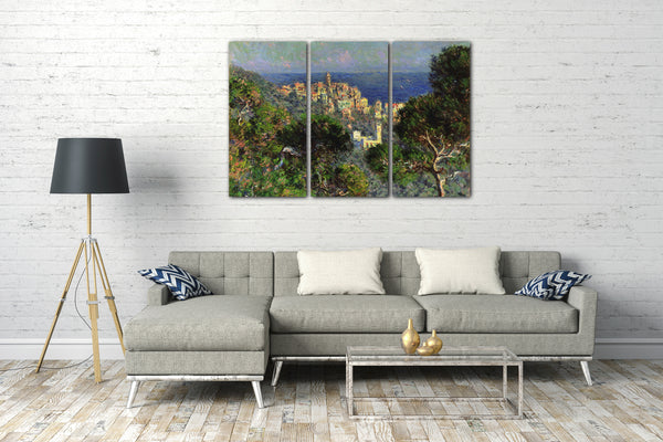 Leinwandbild Claude Monet - Aussicht von Bordighiera