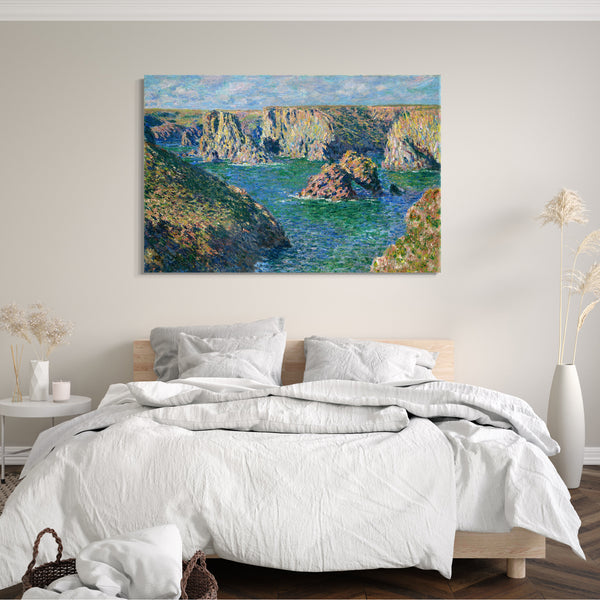 Leinwandbild Claude Monet - Port Donnant, Belle Ile
