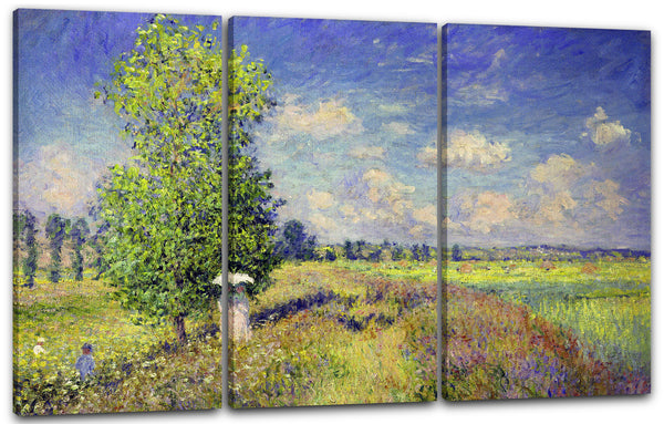 Leinwandbild Claude Monet - Mohnfeld im Sommer