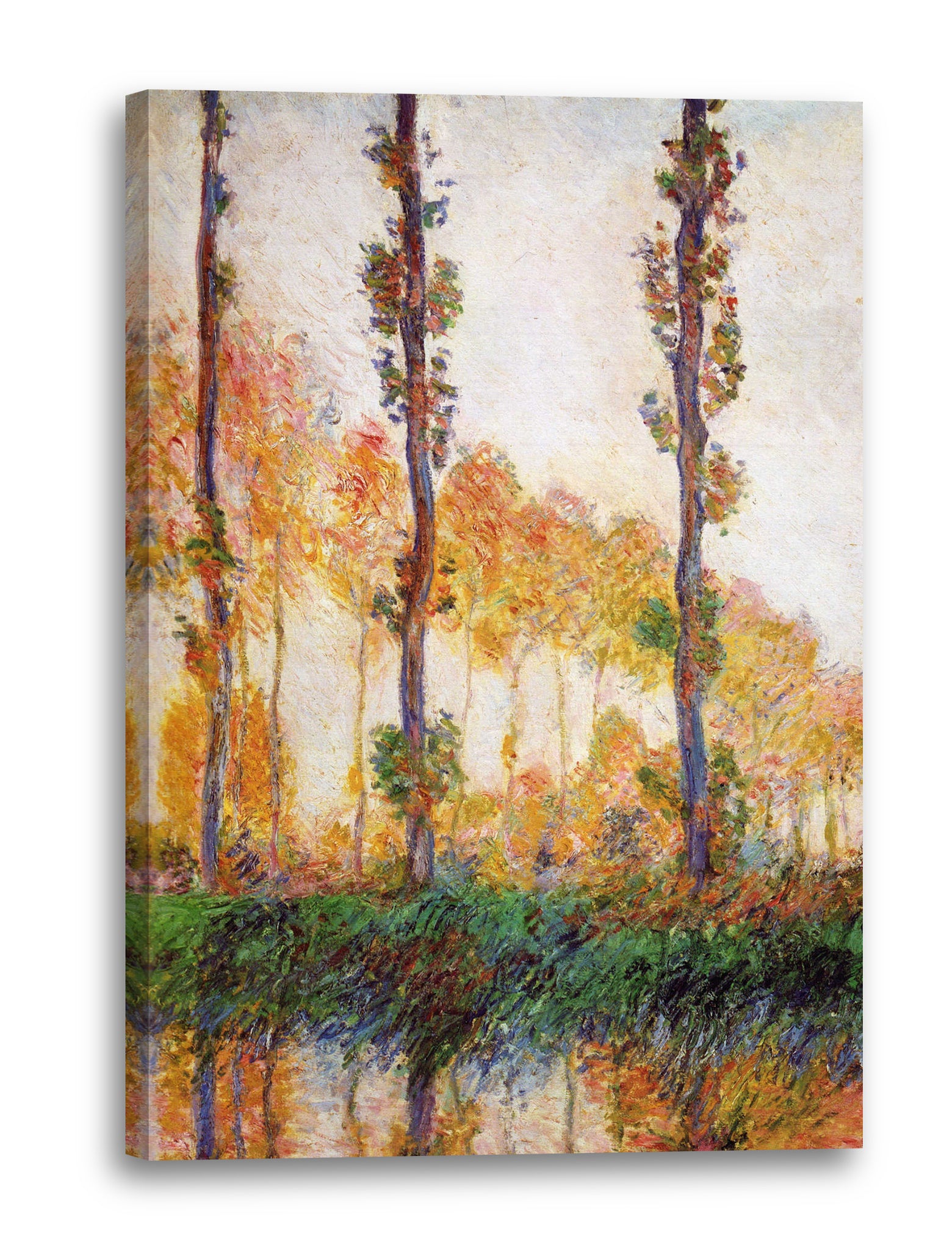 Leinwandbild Claude Monet - Pappeln im Herbst