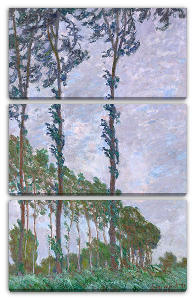 Leinwandbild Claude Monet - Pappeln (Wind-Effekt)