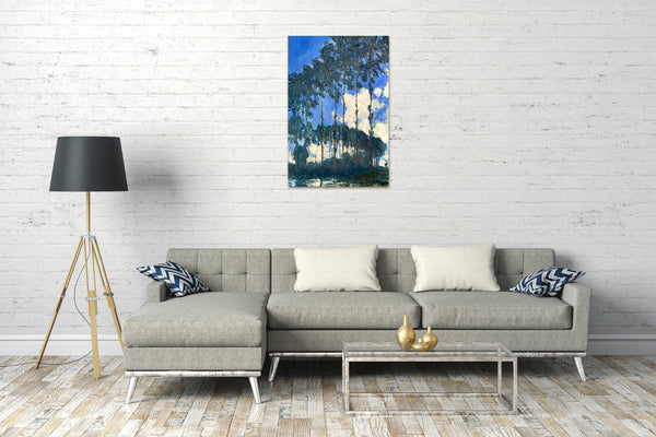 Leinwandbild Claude Monet - Pappeln an der Epte III