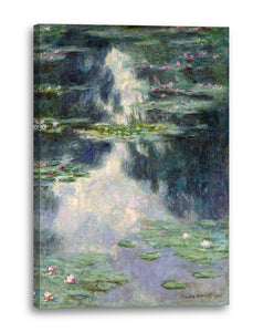 Leinwandbild Claude Monet - Teich mit Seerosen