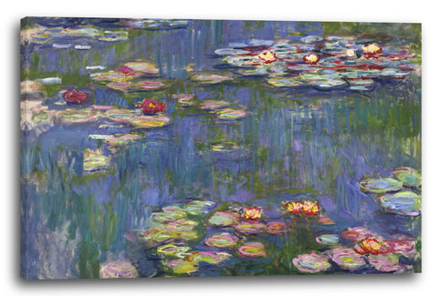 Top-Angebot Kunstdruck Claude Monet - Seerosen Leinwand auf Keilrahmen gespannt