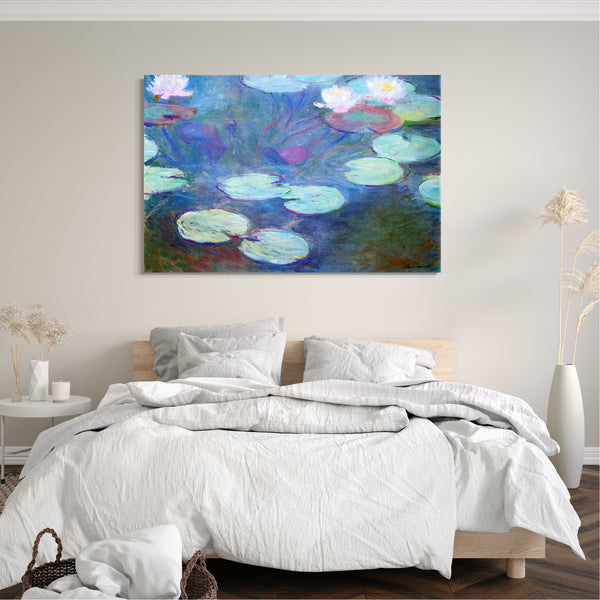 Leinwandbild Claude Monet - Seerosen pink