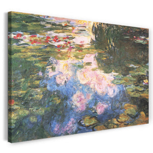 Leinwandbild Claude Monet - Seerosenteich