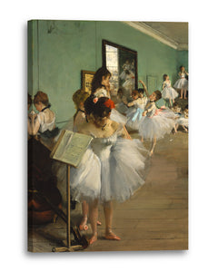 Leinwandbild Edgar Degas - Die Tanzstunde