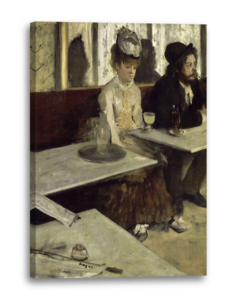 Leinwandbild Edgar Degas - In eine Café
