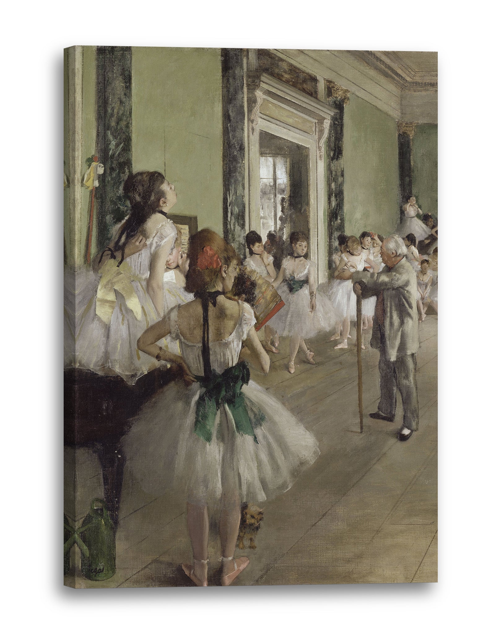 Leinwandbild Edgar Degas - Die Balletstunde