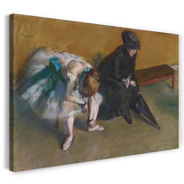 Leinwandbild Edgar Degas - Warten