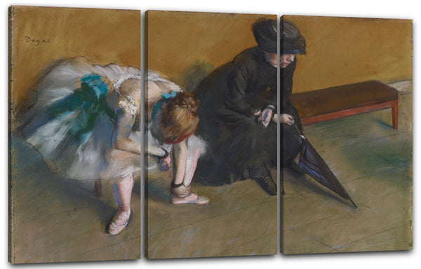 Leinwandbild Edgar Degas - Warten