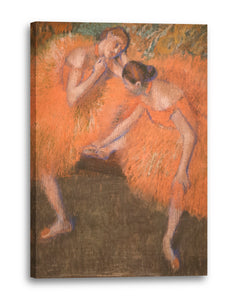 Leinwandbild Edgar Degas - Zwei Tänzerinnen