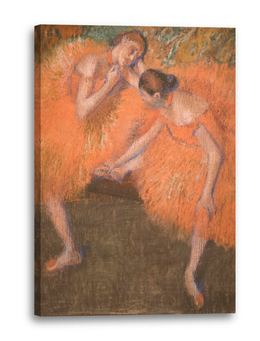 Leinwandbild Edgar Degas - Zwei Tänzerinnen