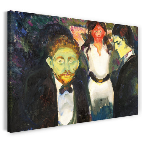 Leinwandbild Edward Munch - Eifersucht