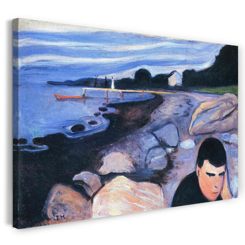 Leinwandbild Edward Munch - Melancholie