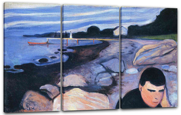 Leinwandbild Edward Munch - Melancholie