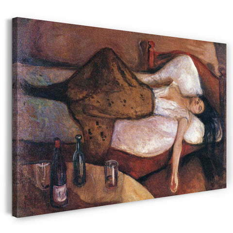 Leinwandbild Edward Munch - Der Tag danach