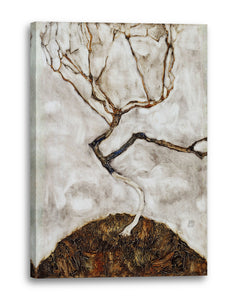 Leinwandbild Egon Schiele - Kleiner Baum im Spätherbst