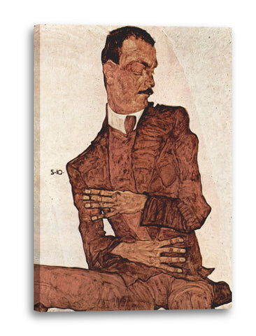 Leinwandbild Egon Schiele - Portrait von Arthur Rössler