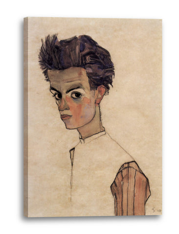 Leinwandbild Egon Schiele - Selbstportrait