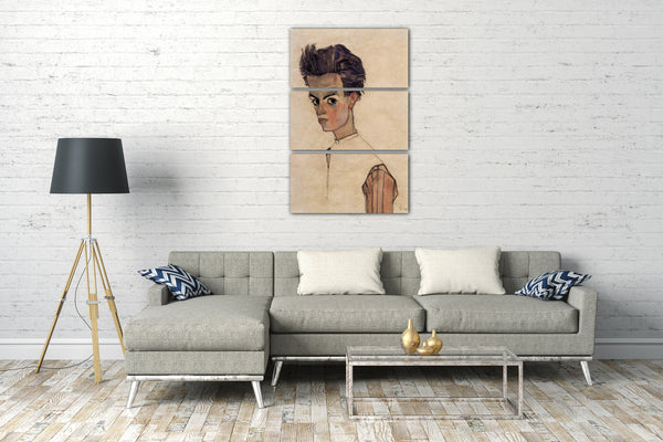 Leinwandbild Egon Schiele - Selbstportrait