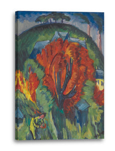 Leinwandbild Ernst Ludwig Kirchner - GALGENBERG IN JENA