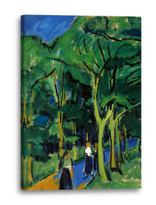Leinwandbild Ernst Ludwig Kirchner - WALDSTRASSE