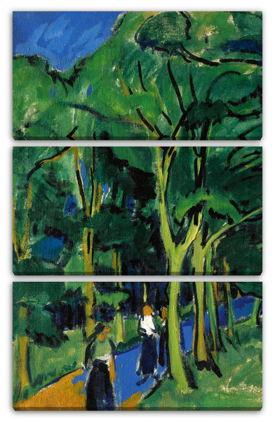 Leinwandbild Ernst Ludwig Kirchner - WALDSTRASSE