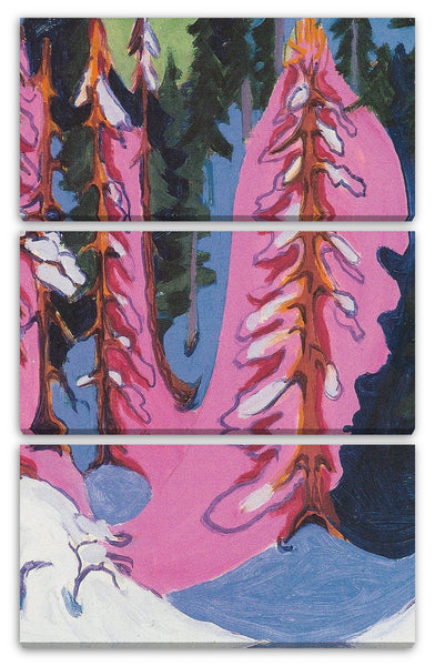 Leinwandbild Ernst Ludwig Kirchner - Am Waldrand