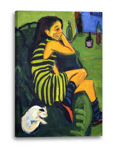 Leinwandbild Ernst Ludwig Kirchner - Artistin Marzella